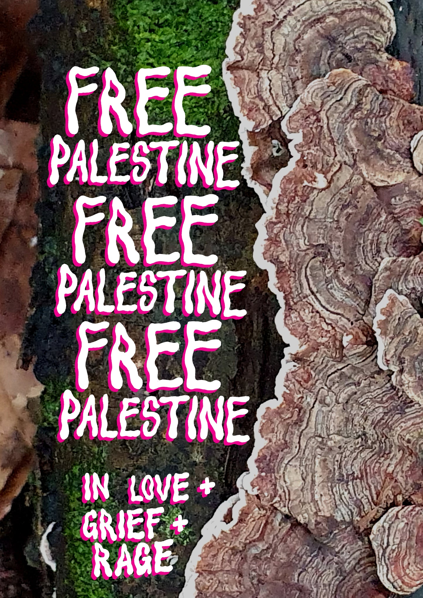 living with loss poster #04 - free palestine